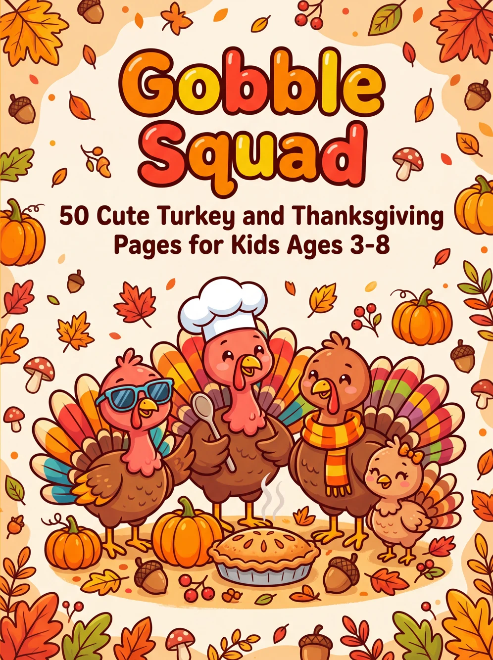 Gobble Squad coloring book cover